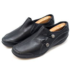 Taos Encore Slip On Loafers Black Leather Casual Comfort Flats Women's 8.5